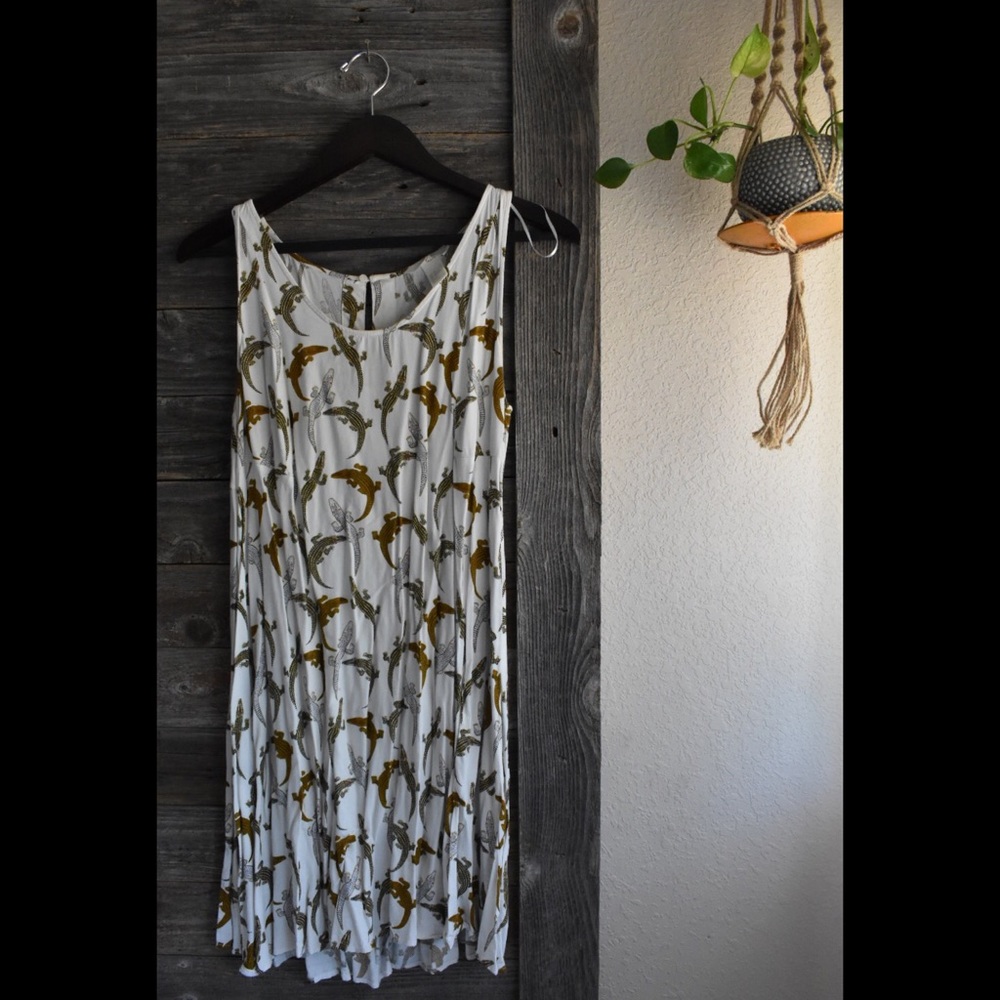 H&M alligator swing dress